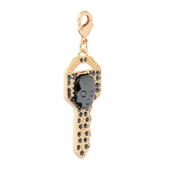 Skull Key Austrian Crystal Charm by Bead Landing™